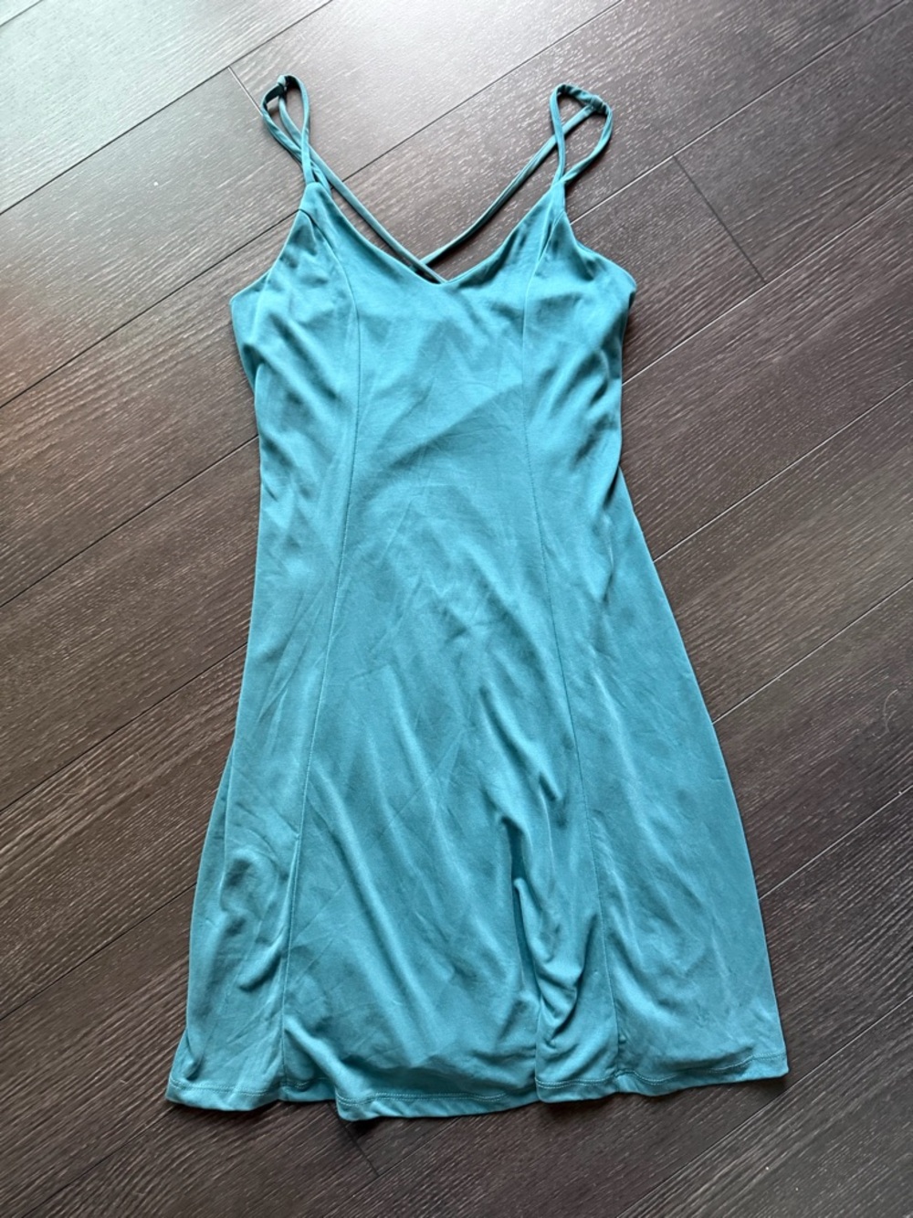 Francesca's Collections Modal Teal Mini Slip Dress XS S